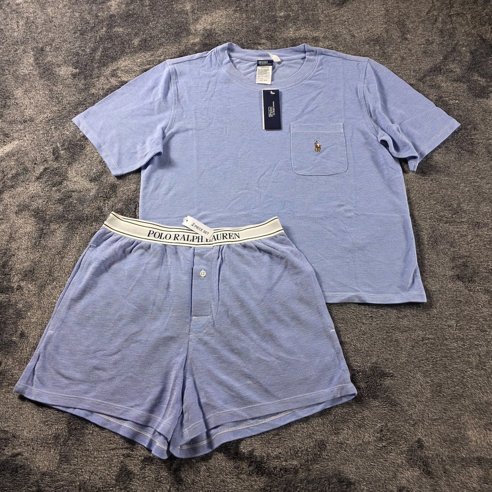 Polo Ralph Lauren Cotton Modal Shirt & Shorts Sleep Set Womens XS Pajama Set